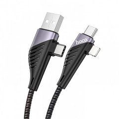 PD/USB кабель HOCO U95 4-in-1 lllustrious Multifunction1.2м black