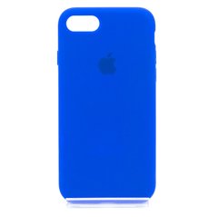 Силиконовый чехол Full Cover для iPhone 7/8/SE 2020 shiny blue