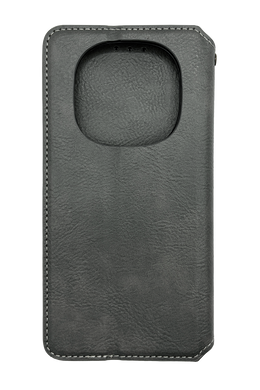 Чохол-книжка шкіра для Xiaomi Redmi Note 15 Pro 5G grey Getman Cubic PU