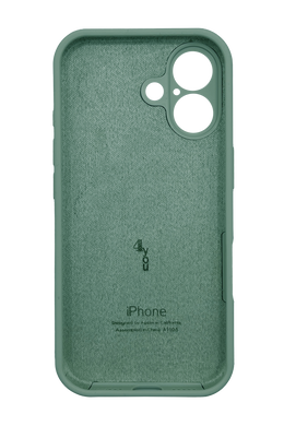 Силиконовый чехол Full Cover для iPhone 17 pine green Full Camera