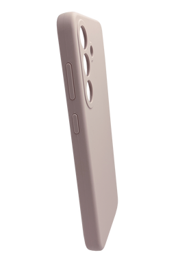 Силіконовий чохол Softy для Samsung S25 pink sand Full Camera з мікрофіброю