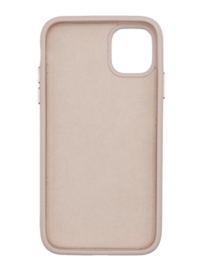 Чехол кожаный Bonbon Leather Metal Style with MagSafe для iPhone 11 light pink