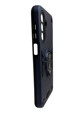 Чохол Transformer Ring for Magnet для Samsung A17/A18 dark blue протиударний Full Camera