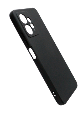 Силіконовий чохол SMTT для Xiaomi Redmi Note 12 4G black Full Camera з мікрофіброю