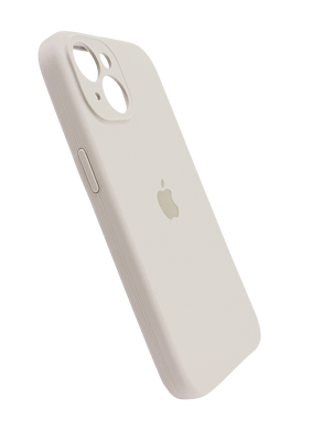 Силіконовий чохол Full Cover для iPhone 15 antique white Full camera