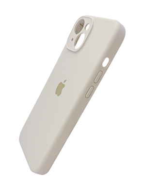 Силіконовий чохол Full Cover для iPhone 15 antique white Full camera