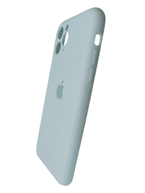 Силіконовий чохол Full Cover для iPhone 11 Pro mist blue Full Camera