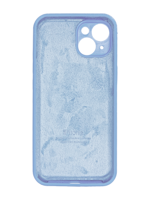 Силиконовый чехол Full Cover для iPhone 15 lilac cream (lilac blue) Full Camera