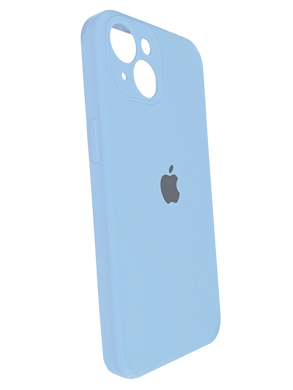 Силиконовый чехол Full Cover для iPhone 15 lilac cream (lilac blue) Full Camera