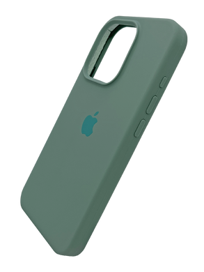 Силіконовий чохол Full Cover для iPhone 15 Pro pine green