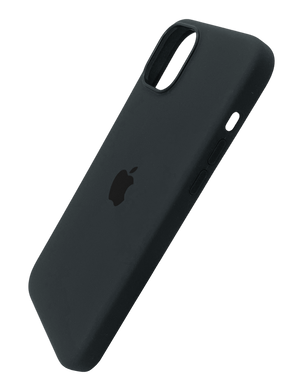 Силиконовый чехол with MagSafe для iPhone 15 black 1:1 Smart animation