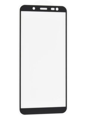 Защитное 2.5D стекло Люкс Full Glue для Samsung J4+ f/s 0.3mm black