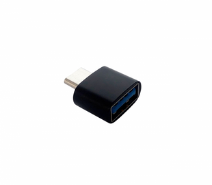 Адаптер с Type-C папа на USB 3.0 мама (Type-C OTG) тех.пак black