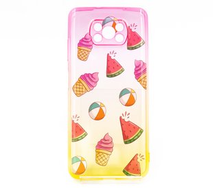 Силіконовий чохол WAVE Sweet&Asid Case для Xiaomi Poco X3/Poco X3 Pro (TPU) blue/yellow/watermelon