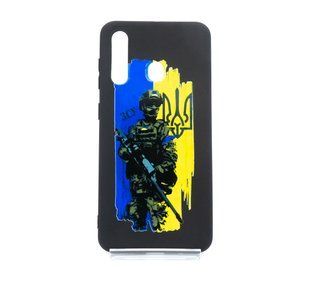 Силіконовий чохол Soft Feel MyPrint для Samsung A60 black (ЗСУ)