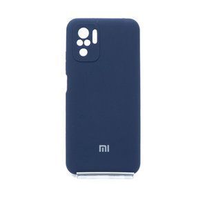Силіконовий чохол Full Cover для Xiaomi Redmi Note 10/Note 10S dark blue Full Camera