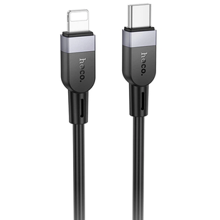 Кабель Hoco X109 Silicone Type-C to Lightning PD27W 1m black