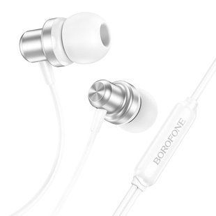 Наушники Borofone BM70 1.2m silver