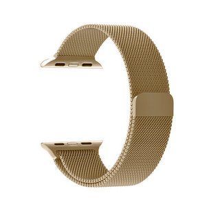 Ремешок Apple Watch Milanese loop 42mm/44mm beige gold (Box)