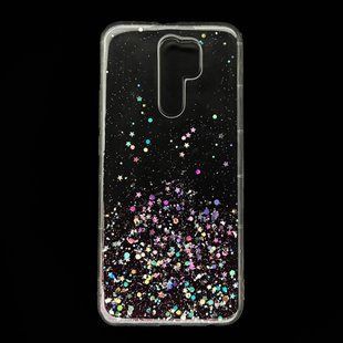Силиконовый чехол WAVE Confetti для Xiaomi Redmi 9 (TPU) white/pink