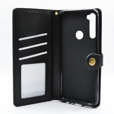 Чехол-книжка кожа для Xiaomi Redmi Note 8T black Getman Gallant PU