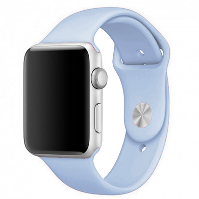Силіконовий ремінець для Apple Watch Sport Band 42/44mm (S/M & M/L) 3pcs lilac blue