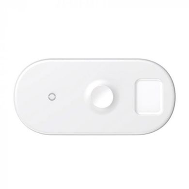 Бездротовий ЗП Baseus WX3in1 Smart 3in1 iPhone+iWatch+AirPods 18W white