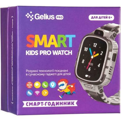 Дитячий розумний годинник з GPS трекером Gelius Pro GP-PK001 (PRO KID) black/silver