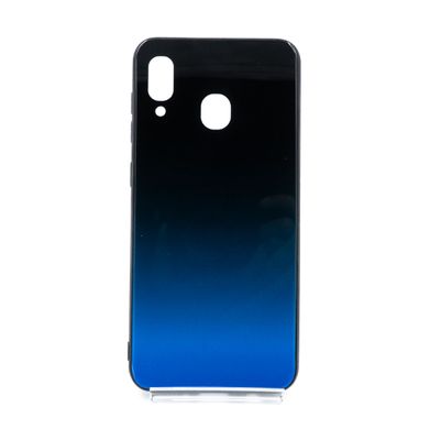 TPU+Glass чехол Gradient для Samsung A30 blue abyss