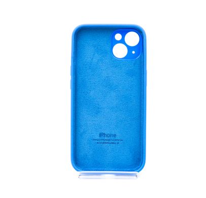 Силіконовий чохол Full Cover для iPhone 13 capri blue Full Camera