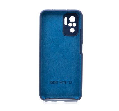 Силіконовий чохол Full Cover для Xiaomi Redmi Note 10/Note 10S dark blue Full Camera