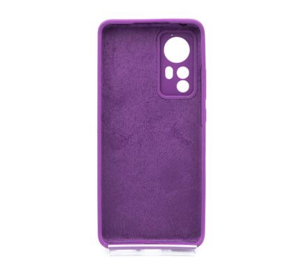 Силіконовий чохол Full Cover для Xiaomi Mi 12/12X grape Full Camera без logo