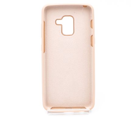 Силиконовый чехол Full Cover SP для Samsung A8 2018 pink sand