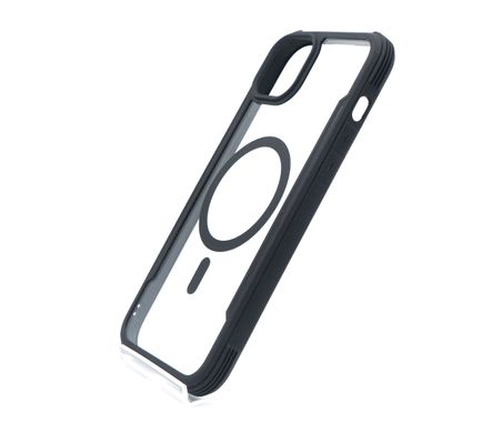 TPU+PC чохол Defense Clear with MagSafe для iPhone 15 Plus black