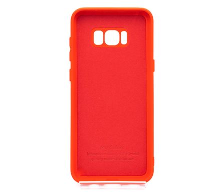 Силіконовий чохол Full Cover для Samsung S8+ red My Color Full Camera