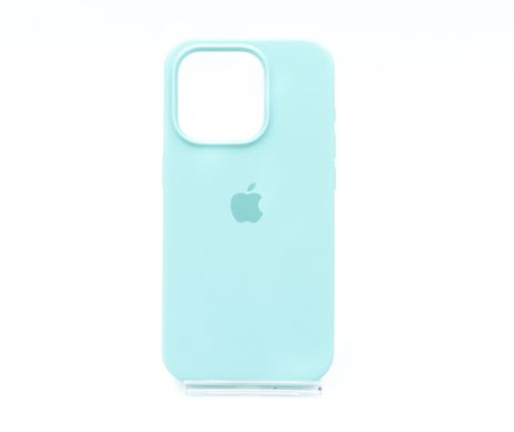 Силіконовий чохол Full Cover для iPhone 15 Pro azure (marine green)
