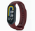 Ремінець Silicone Xiaomi MI Band 8 bordo