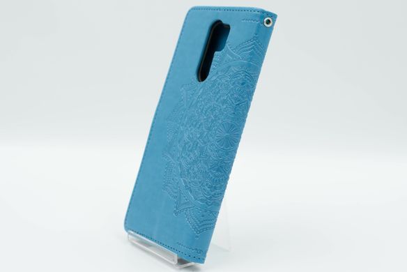 Чохол книжка шкіра Art case з візитницею для Xiaomi Redmi 9 blue