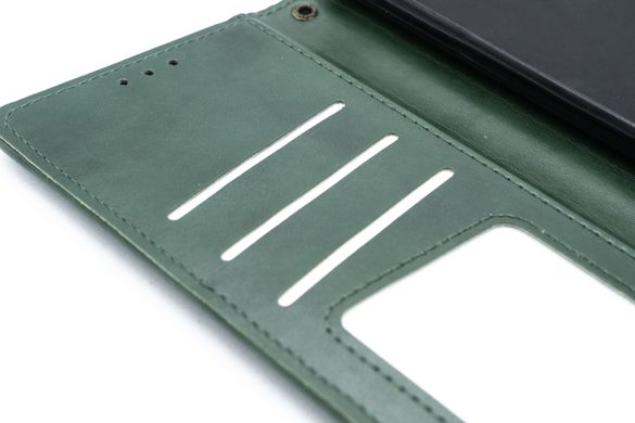Чохол-книжка шкіра для Xiaomi Redmi Note 10Pro green Getman Gallant PU