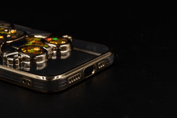 Чохол Shining Bear для iPhone 14 gold