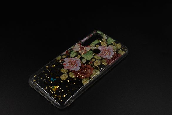 Накладка Deep Shine Flowers New для Xiaomi Redmi Note 8 з блискітками
