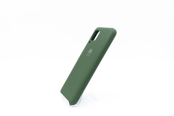 Силиконовый чехол Full Cover для Huawei P40 Lite dark green Protective my color