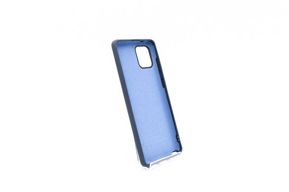 Силиконовый чехол Full Cover для Samsung Note 10 Lite/A81 midnight blue без logo