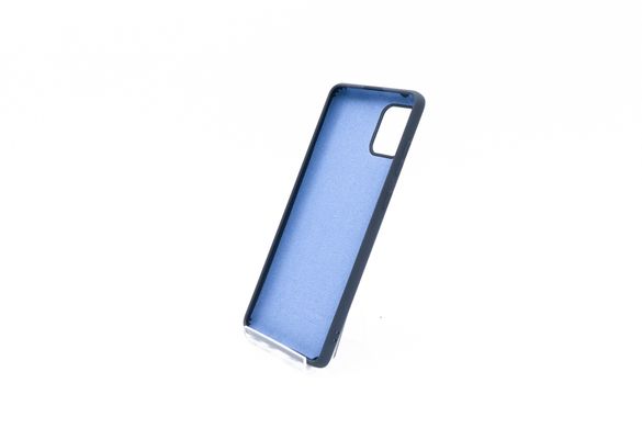 Силиконовый чехол Full Cover для Samsung Note 10 Lite/A81 midnight blue без logo