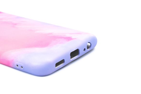 Силиконовый чехол WAVE Watercolor для Xiaomi Redmi Note 9T (TPU) pink/purple