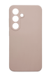 Силіконовий чохол Softy для Samsung S25 pink sand Full Camera з мікрофіброю