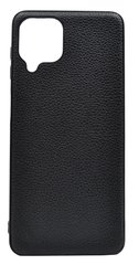 Чехол 2 в1 Кожа + силикон для Samsung А22 4G black