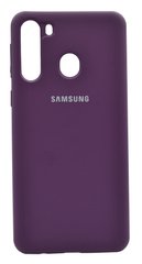Силиконовый чехол Full Cover для Samsung A21 grape