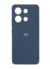 Силиконовый чехол Full Cover для Xiaomi Redmi Note 13 4G navy blue Full Camera