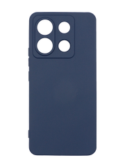 Силиконовый чехол SMTT для Xiaomi Redmi Note 13 Pro 5G dark blue Full Camera с микрофиброй